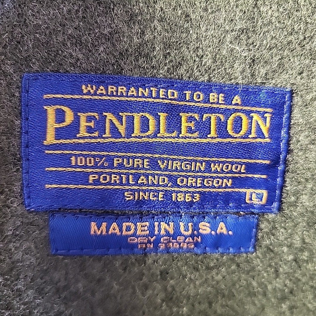 Pendleton Coat  100% Virgin Wool Gray Jacket Sz L… - image 2