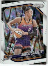 2025 Panini Prizm WNBA #4 Satou Sabally White Seismic Prizms
