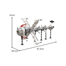 Compatible Comet Spaceship with Compact Laboratory 3309 Building Toys