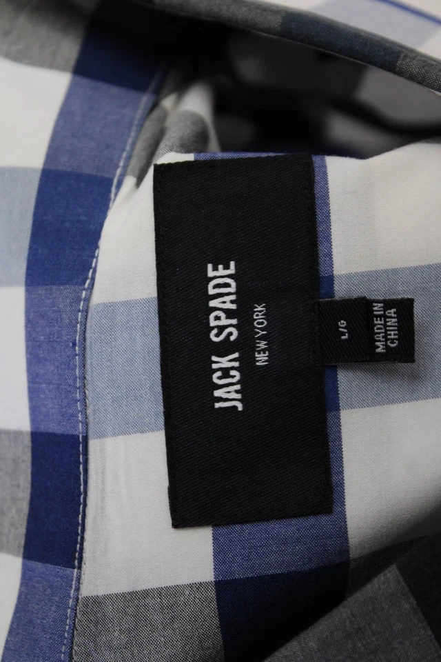 Jack Spade Men's Collared Long Sleeves Button Down Plaid Shirt Size L - Image 4 of 4
