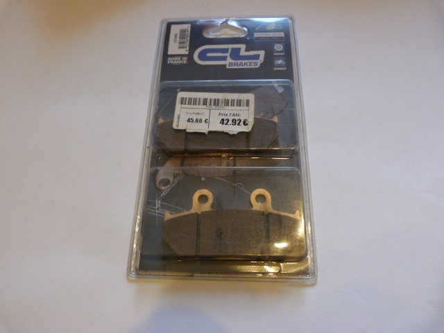Plaquettes CL BRAKES 2310A3 métal fritté pour les escapades en HONDA NX500