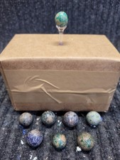 Antique Clay Marbles Lot Of 8 - Rare German, Commies  Benningtons 1/2" To 3/4"
