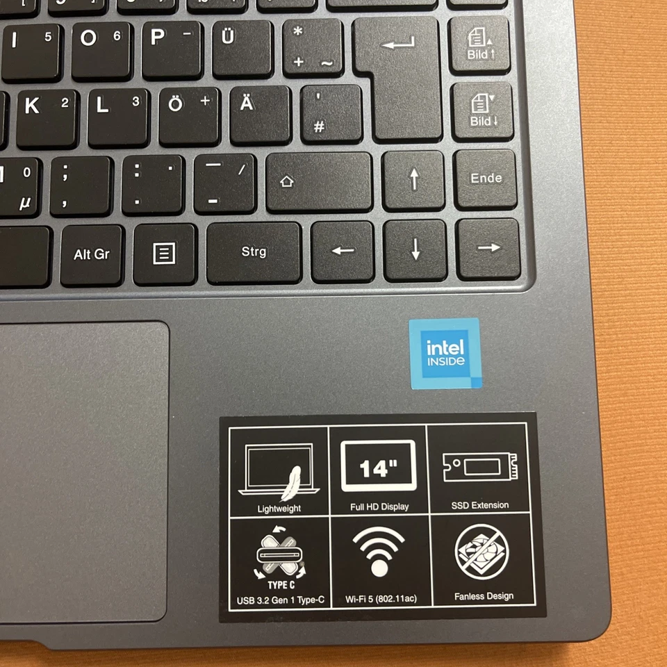 Medion 14 Zoll Notebook E14223 (MD62560) Intel, Windows 11 - Bild 2 von 4