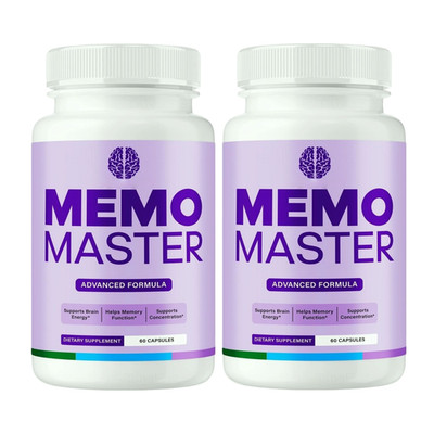 2-Pack Memo Master Capsules, MemoMaster for Brain Health Support - 120 Capsules