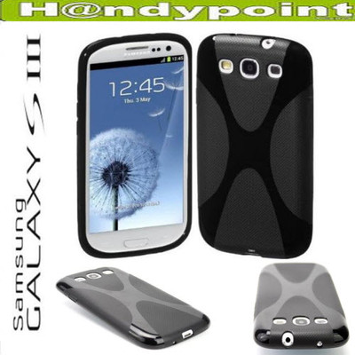 X-Line Silikon GEL  Case Tasche Samsung i9300  Galaxy S3  Etui Schutzhülle Black