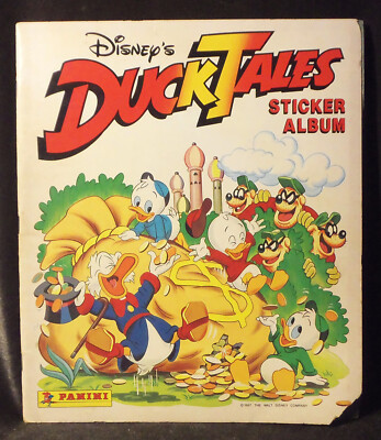 Vintage Disney Duck Tales Panini STICKER ALBUM BOOK 1987 (with 51 Stickers!)