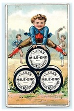 Clark's Mile End Spool Cotton - Boy Gymnast Jumping Thomas Russel & Co.