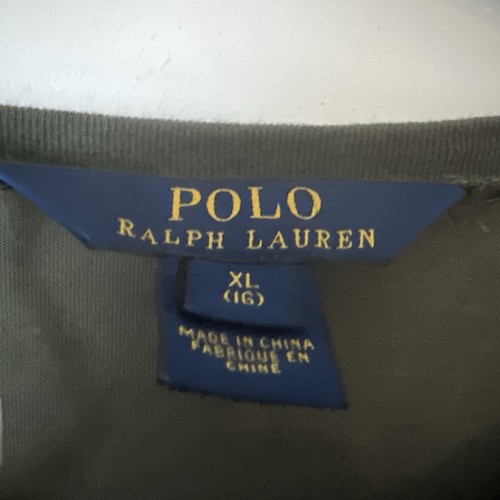 Polo Ralph Lauren XL 16 Girls Camo T Shirt Dress Buffalo Beaded Native American - Picture 4 of 7