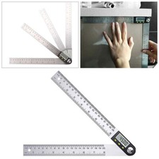 LCD Digital Angle Finder Stainless Steel Rule Trend Ruler 360 Degree Gauge Tool