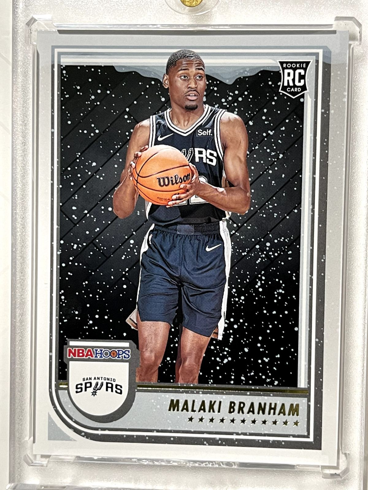 2022-23 NBA Hoops Winter Malaki Branham RC Rookie #250 San Antonio Spurs