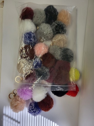 Letter Keychains and pom pom keychain great for door prizes or party gifts - Picture 17 of 20