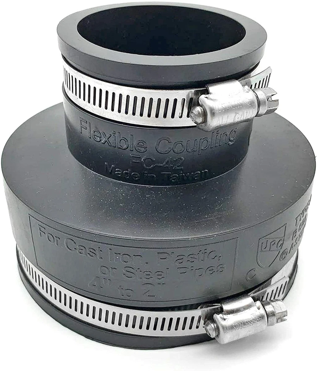 Pvc flexible coupling with online stainless steel clamps