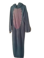 DISNEY Eeyore Adult Large One Piece Union Suit Hooded Long Sleeper
