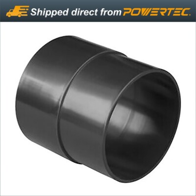 POWERTEC 4-Inch Pipe Hose Adapter - ABS Plastic Quick Coupler (70125)