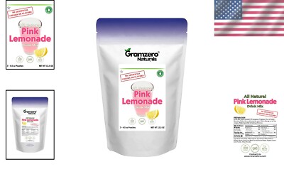 Refreshing All Natural Pink Lemonade Drink Mix - Stevia Sweetened