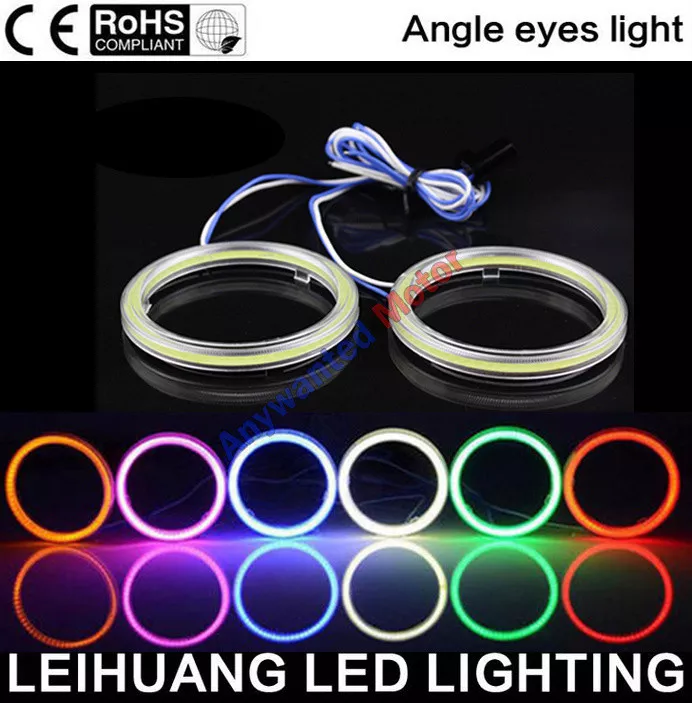 40MM 120MM COB Angel Eyes Halo 12V SMD Car LED Light Ring DRL