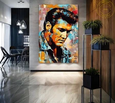 Elvis Presley Pop Art Canvas Wall Art Elvis Presley Poster Print Music Art 27