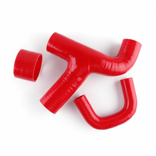 Red For Subaru Impreza WRX GC8 EJ20 Vers 3-6 1996-2000 Silicone Intercooler Hose - Picture 2 of 9