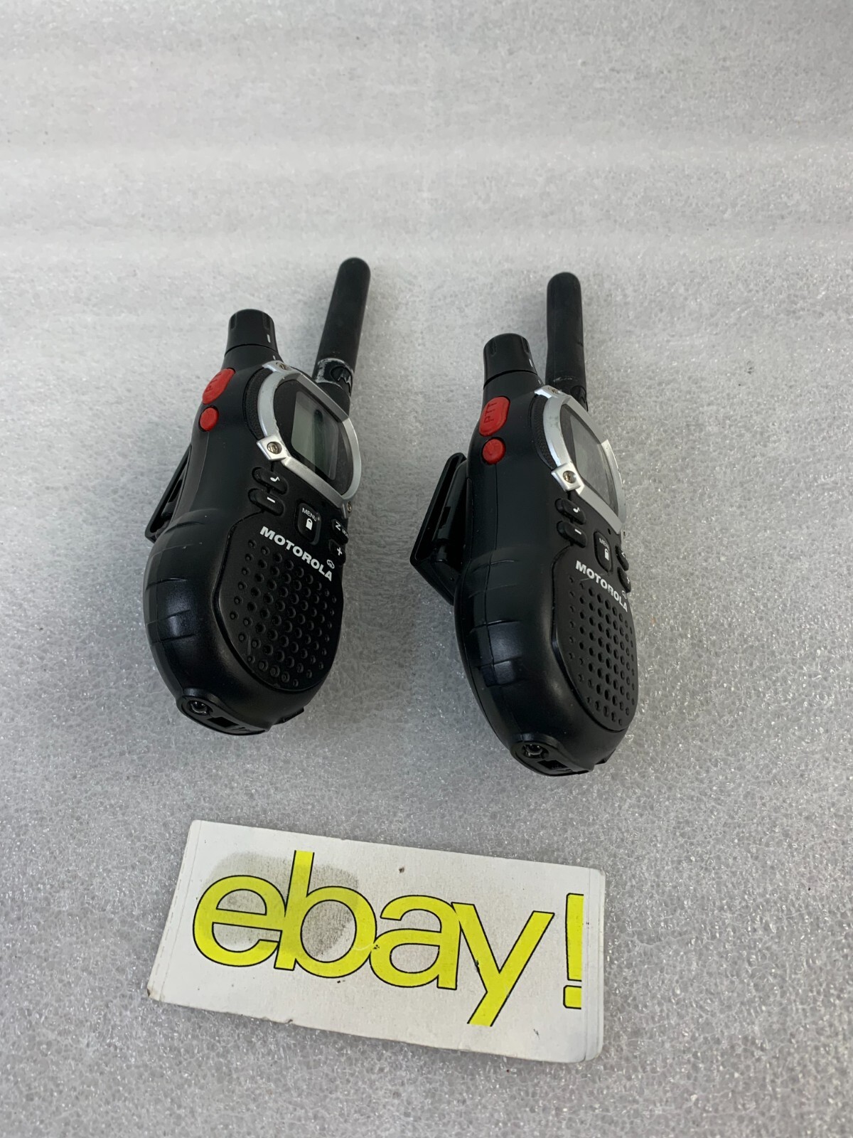 Pair of Motorola EM1000R 2 way Radio Walkie Talkies UNITS ONLY FREE S/H