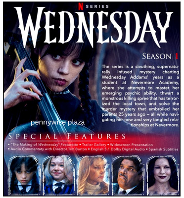 WEDNESDAY Complete First Season HORROR & COMEDY FULL HD DVD High Quality Audio
