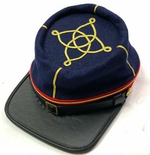 CIVIL WAR US UNION LIEUTENANT ARTILLERY OFFICER KEPI FORAGE CAP HAT--ALL SIZES