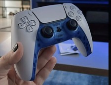 Customizable ps5 controller Plate Cover Transparent Blue Controller Accessories