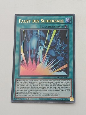 Yu-Gi-Oh Einzelkarte Faust des schicksals bespielt