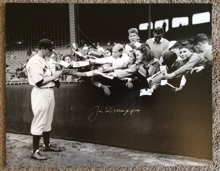 Joe DiMaggio Autographed Signed New York Yankees 16x20 from *ORIGINAL NEGATIVE* Picture Print 