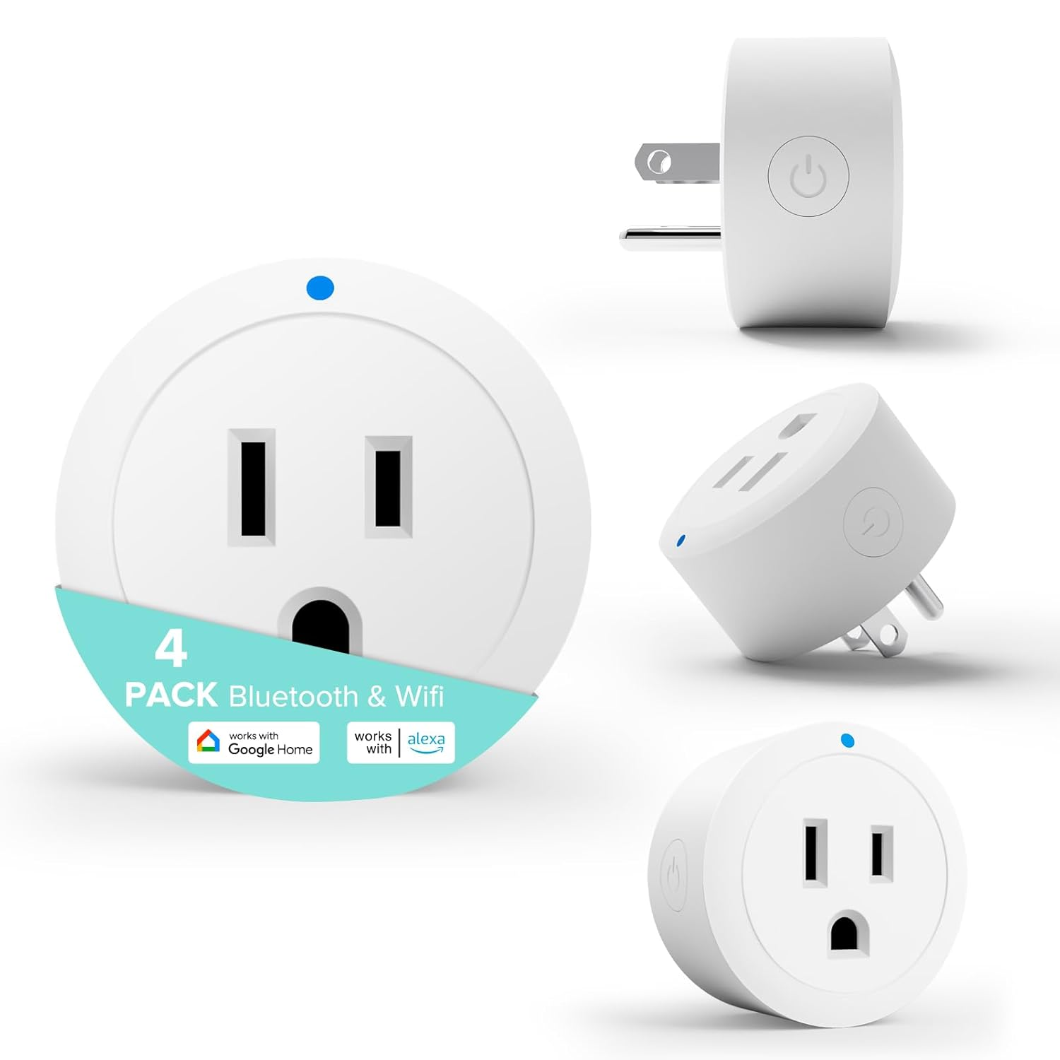 Smart Plug, Wifi Plug Outlet Timer Smart Socket Compatible with Alexa and Google-image
