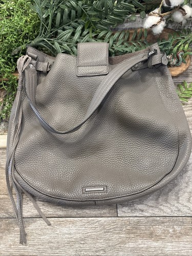 Sac Cartable Rebecca Minkoff Ring En Cuir Taupe - Taille M/L, Neuf Avec étiquettes, Prix Retail 345€