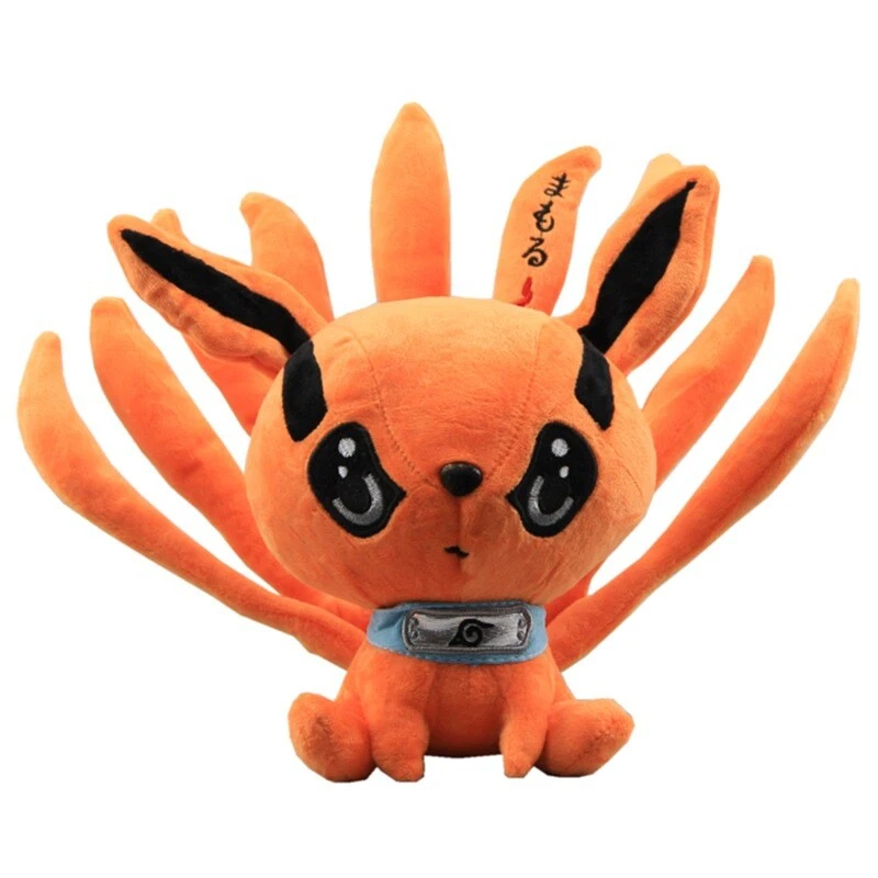 21cm Cute Naruto Plush Toy Kurama Nine Tails Fox Soft Stuffed Doll Kids Gift HOT
