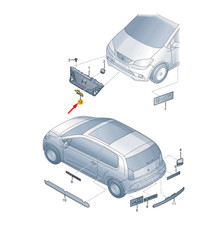 Seat Mii KF1 Kühlergrill-Schriftzug 1SL853691ACEE, Originalteil