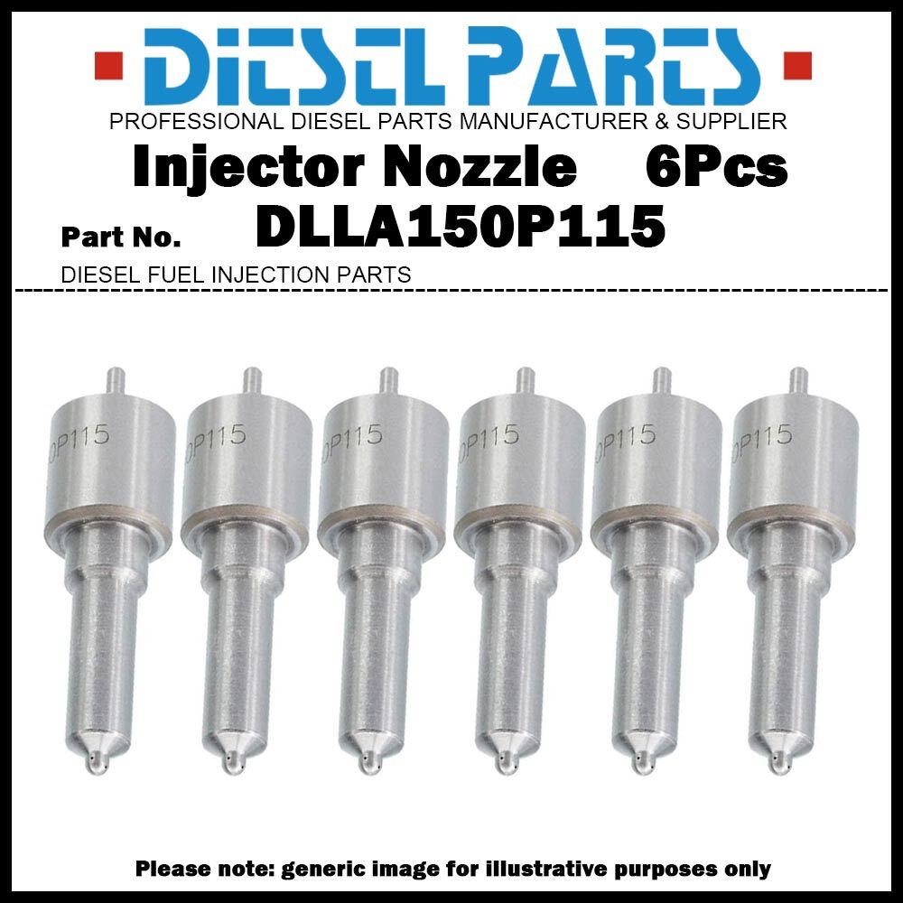 6x Diesel Fuel Injector Nozzle Tip DLLA150P115 for Case Cummins