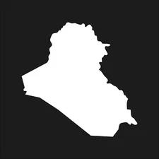 Iraq country outline Vinyl Decal Car Window Laptop IQ Sticker