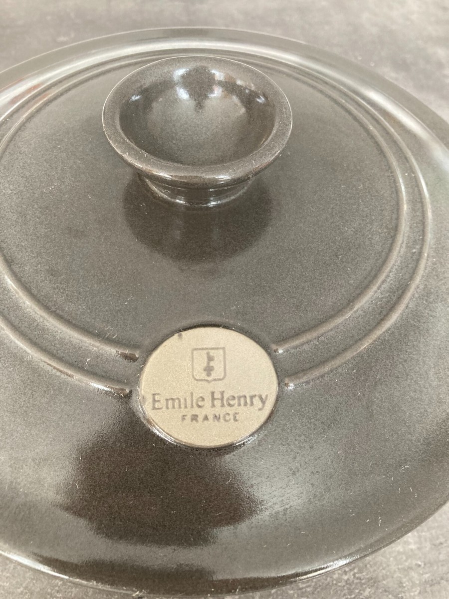 Emile Henry EH324553 Cocotte Ronde Céramique Brique 28,5 x