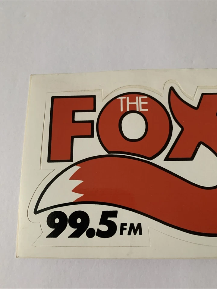 Vintage The Fox 99.5 FM WDFX Radio Station Sticker 1980’s New Old Stock - Image 2 of 4