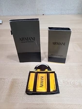 Lot Armani Eau Pour Homme 3ml Sample Mini Made In Germany & .5oz Made In France
