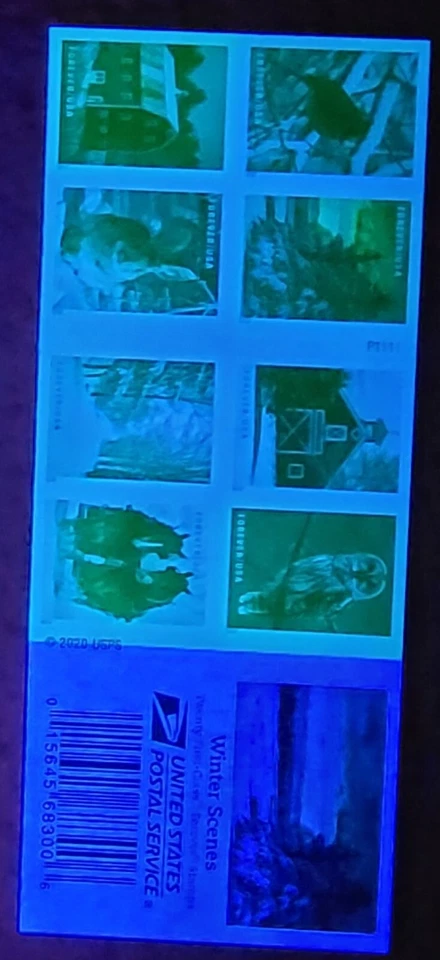 Scott #5541b (5532-5541) Winter Scenes Booklet of 20 Forever Stamps - MNH UV - Image 4 of 4