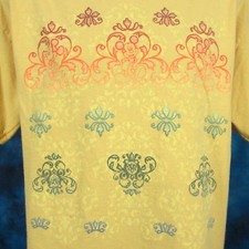 vintage 90s MICKEY MOUSE WALT DISNEY RAINBOW MOTIF T-Shirt LARGE cartoon beach
