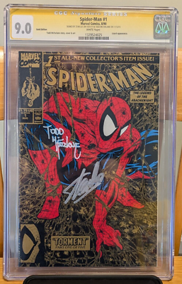 Spider-Man #1 Gold Edition 1990 CGC SS 9.0 Signed by Todd