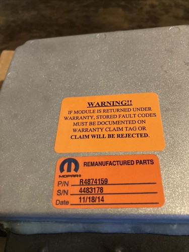 Remanufactured 95-96 DODGE NEON A/T ECM R4874159-001 - Picture 2 of 7