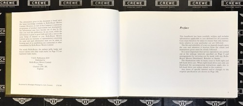 1976-1977 Rolls Royce Silver Wraith II Handbook Owners Manual TSD4210 #NW16 - Picture 5 of 8