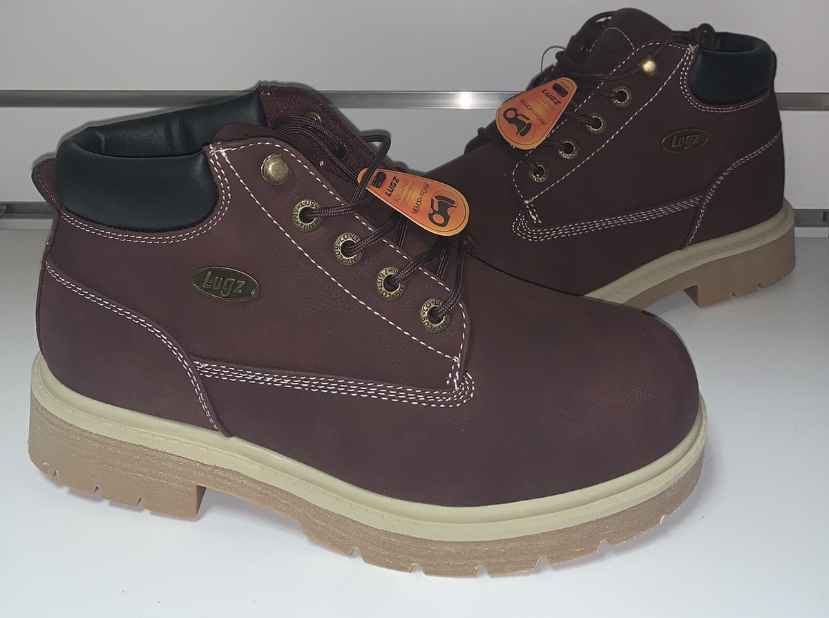 Lugz Womens Drifter WDRLXGV-6004 Maroon Lace-Up Ankle Chukka Boots - Main Image