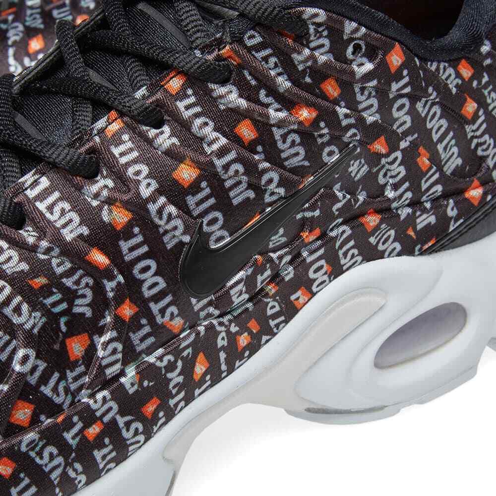 Nike Air Max Plus SE JUST DO IT Sneakers Women Sz 8 JDI Black