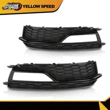Fit For 2013-2016 Audi A5 S-line S5 Front Bumper Fog Light Grilles Cover Trim 2x