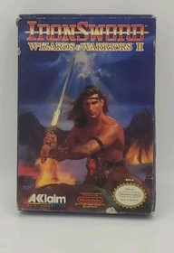 IronSword Wizards & Warriors II NES 1989 Box Manual Tested Acclaim Japan RARE