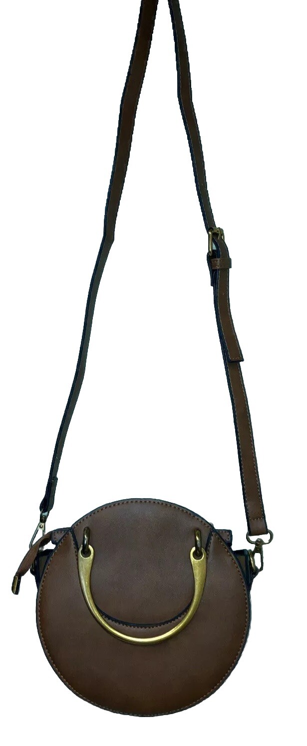 Small Cross Body Brown Round Pixie Bag Chloe Styl… - image 3
