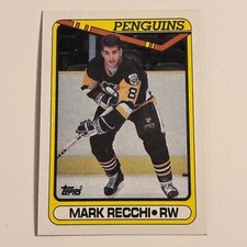 1990-91 Topps - #280 Mark Recchi (RC) - PENGUINS - BUY 2 GET 2 FREE