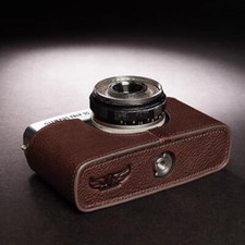 Retro Genuine Leather Half Camera Case Bag Cover For Olympus Trip35 Film Camera
