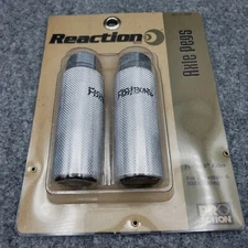 Vintage Reaction Fishbone  Bmx Freestyle Foot Pegs For 3/8" Axles New In Package